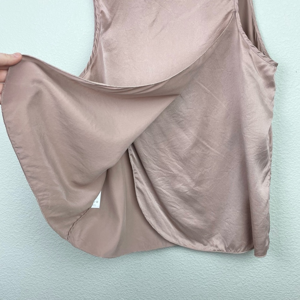 Lunya Women’s Medium Washable Silk Tulip Pajama Set Otium Tan Champagne Pink - Picture 13 of 15